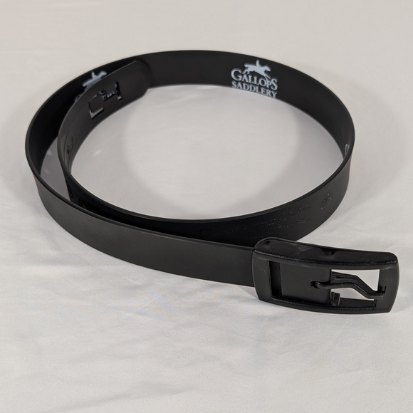 Gallops Saddlery C4 Classic Equestrian Black Belt Removable Buckle Size 44" - Picture 1 of 7